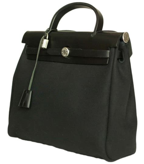 hermes canvas tote black|farfetch hermes canvas tote.